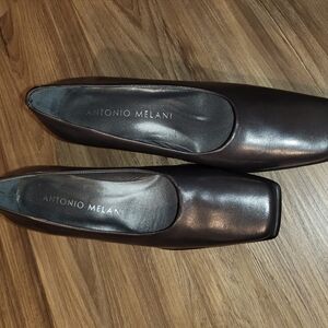 Antonio Melani Women's Black Leather Shoes Size 6M